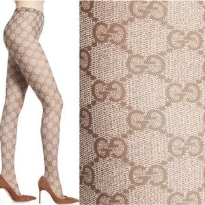Gucci Beige Patterned Leggings